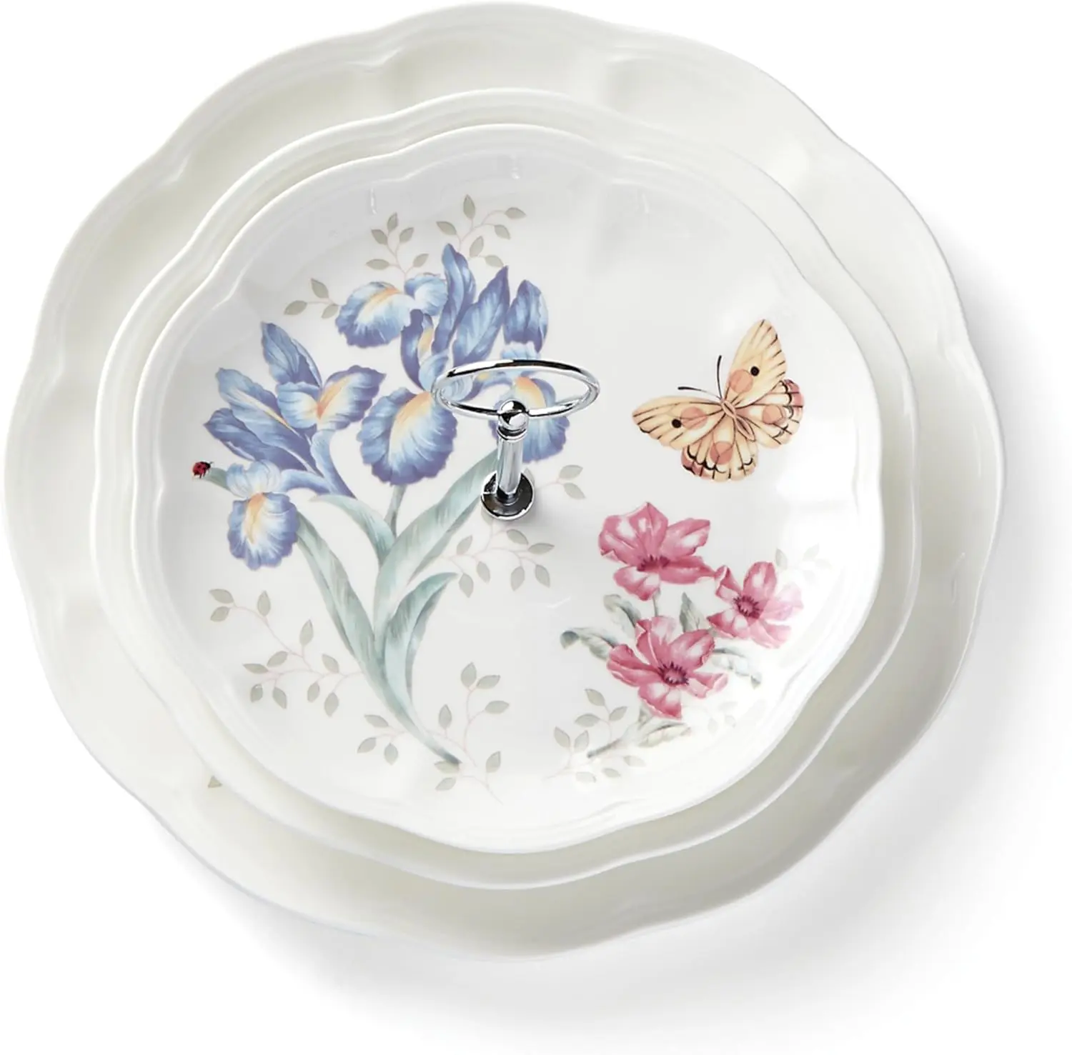 Lenox Butterfly Meadow 3-Tiered Server, 4.10 LB, Multi image 3