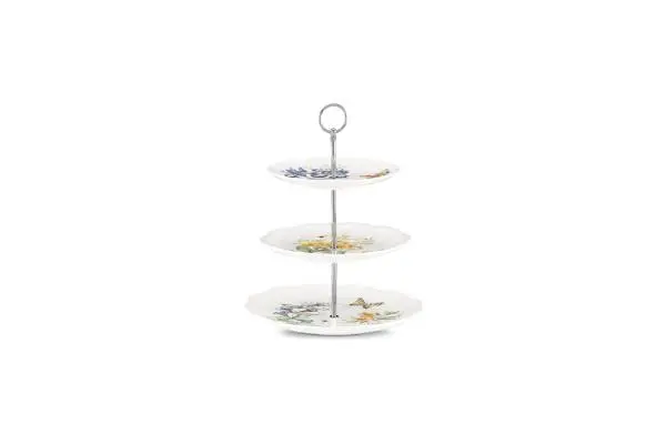Lenox Butterfly Meadow 3-Tiered Server, 4.10 LB, Multi image