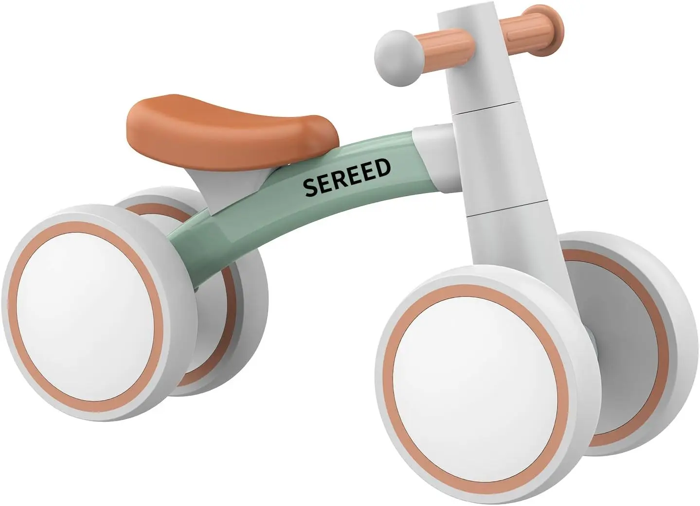 SEREED Baby Balance Bike for 1 Year Old Boys Girls 12-24 Month Toddler Balance Bike, 4 Wheels Toddler First Bike, First Birthday Gifts image