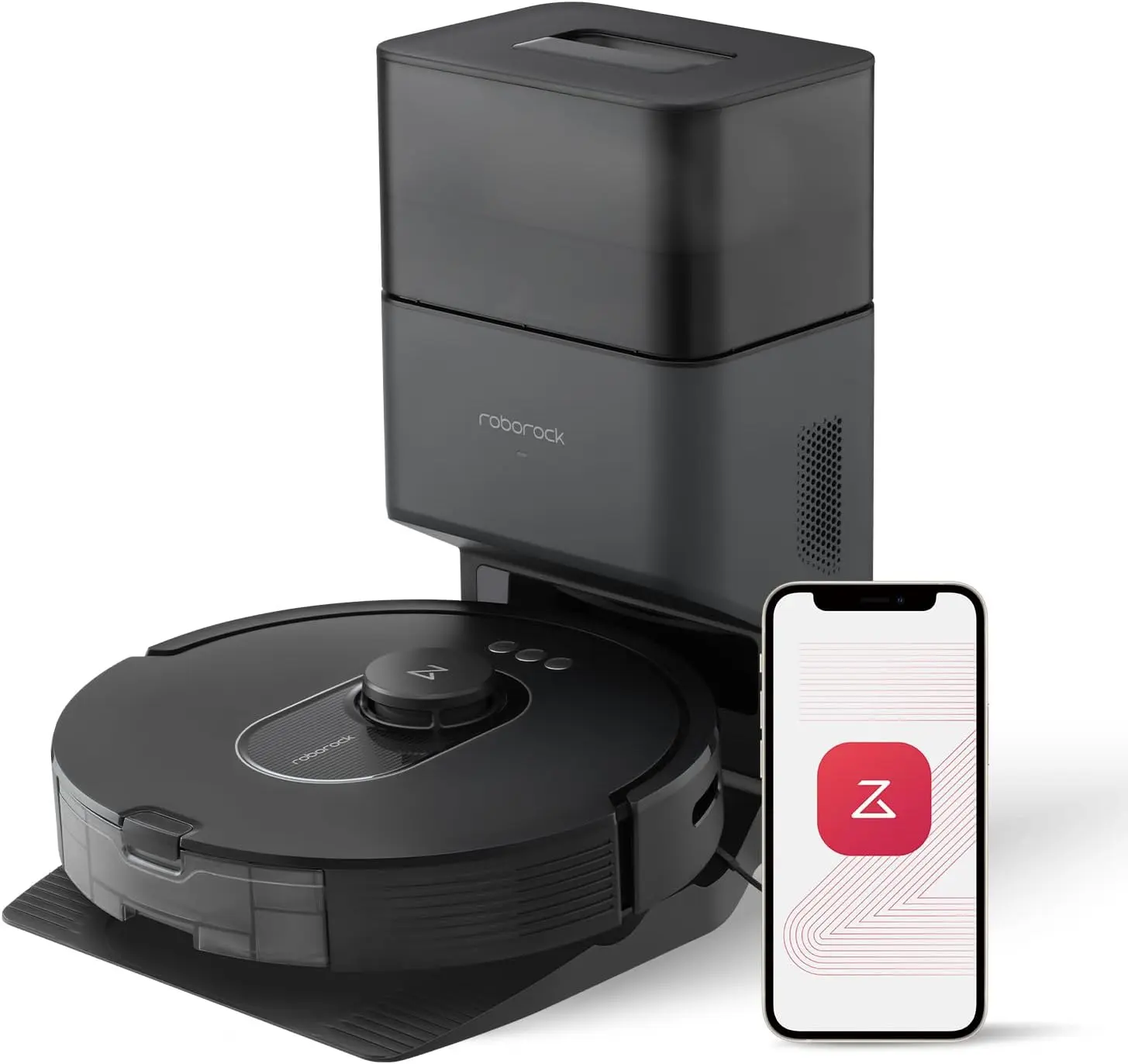 roborock Q5 Max+ Robot Vacuum with Self-Empty Dock, Upgraded from Q5+, 5500 Pa Suction, DuoRoller Brush, Hands-Free Cleaning for up to 7 Weeks, PreciSense LiDAR Navigation, App & Voice Control image 1