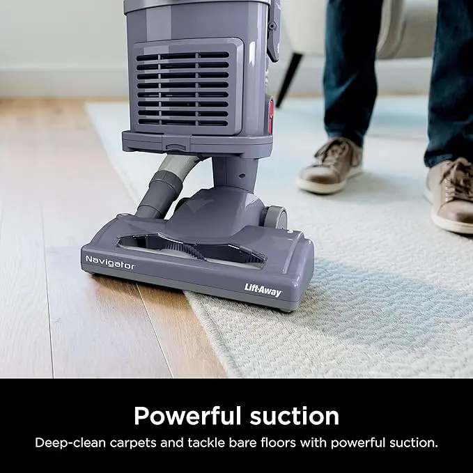 Shark NV352 Navigator Lift Away Upright Vacuum, Hepa Filter, Anti-Allergen Technology, Swivel Steering, Ideal for Carpet, Stairs, & Bare Floors, with Wide Upholstery & Crevice Tools, Lavender image 2