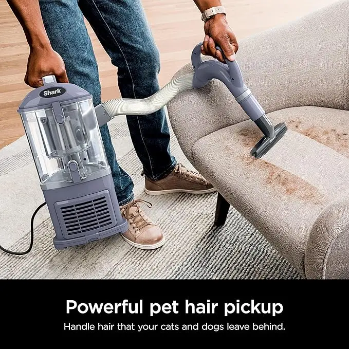 Shark NV352 Navigator Lift Away Upright Vacuum, Hepa Filter, Anti-Allergen Technology, Swivel Steering, Ideal for Carpet, Stairs, & Bare Floors, with Wide Upholstery & Crevice Tools, Lavender image 4