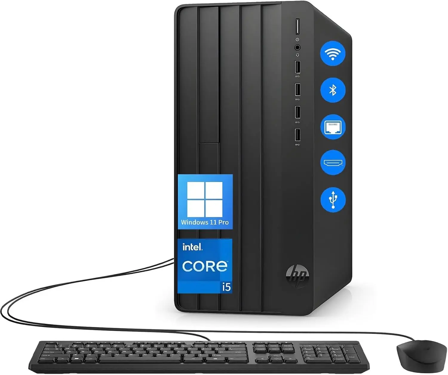 HP Desktop Computers Tower PC for Home Business Student, Intel 6-Core i5-12500 (Beat i7-11700), 32GB DDR4 RAM, 1TB PCIe SSD, WiFi, Bluetooth, RJ-45, Keyboard and Mouse, Windows 11 Pro, Wendbo image 1