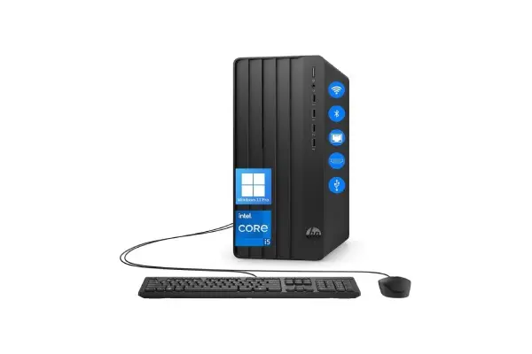 HP Desktop Computers Tower PC for Home Business Student, Intel 6-Core i5-12500 (Beat i7-11700), 32GB DDR4 RAM, 1TB PCIe SSD, WiFi, Bluetooth, RJ-45, Keyboard and Mouse, Windows 11 Pro, Wendbo image