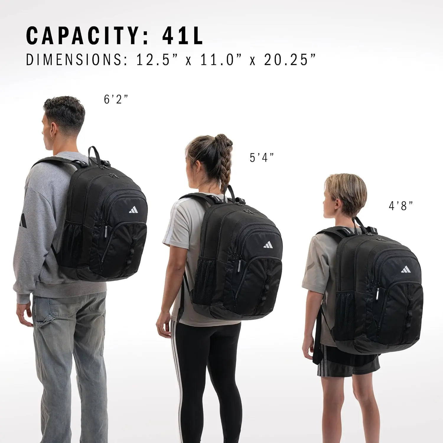 adidas Prime Backpack for Work, Travel Bag for Women and Men with Padded Compartment for Laptop, Alumina Beige/White, One Size image 5