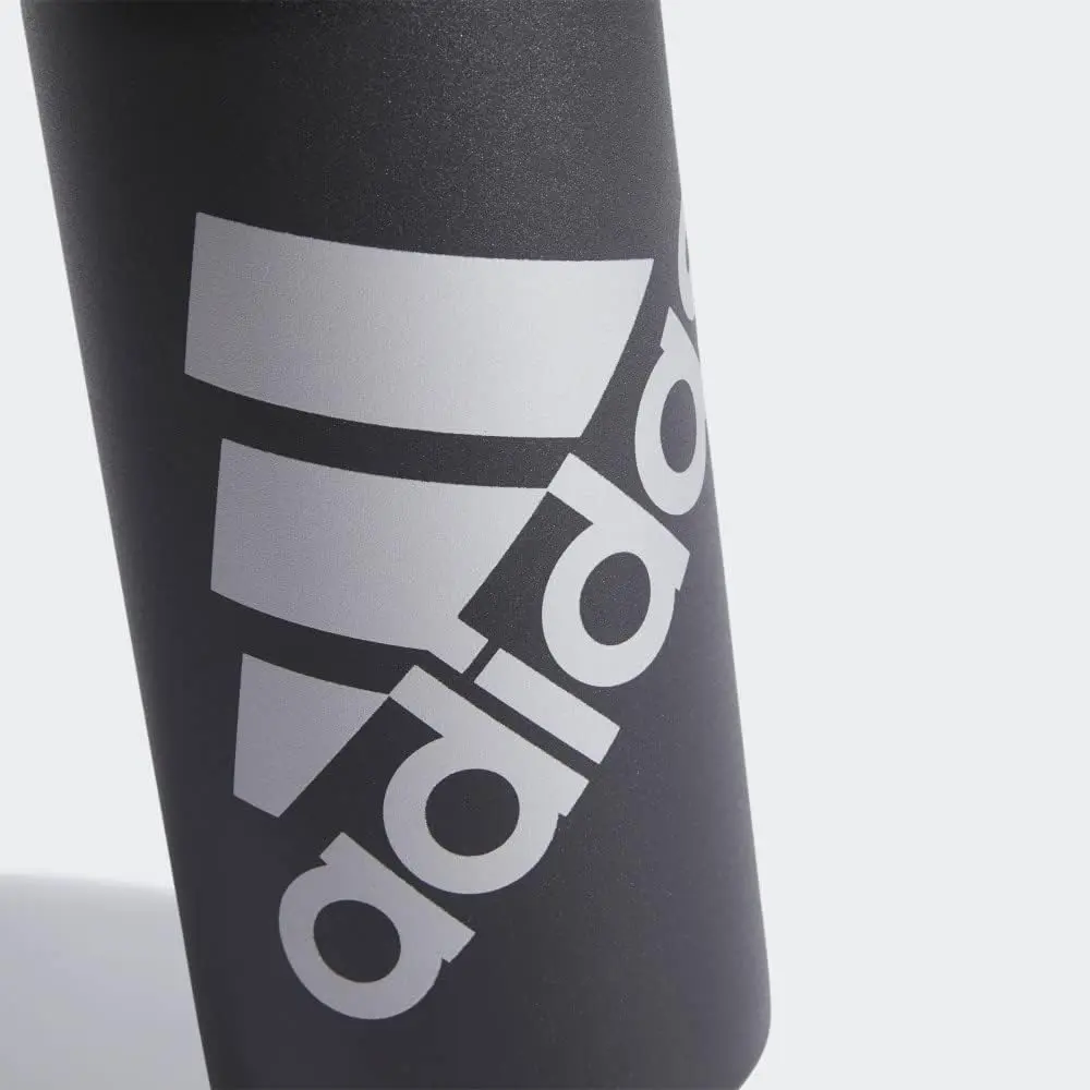 adidas 1 Liter (32 oz) Metal Water Bottle, Hot/Cold Double-Walled Insulated 18/8 Stainless Steel, Black/Silver Metallic, 32 Ounces image 4