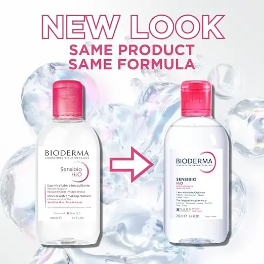 Bioderma - Sensibio - H2O Micellar Water - Makeup Remover Cleanser - Face Cleanser for Sensitive Skin image 2