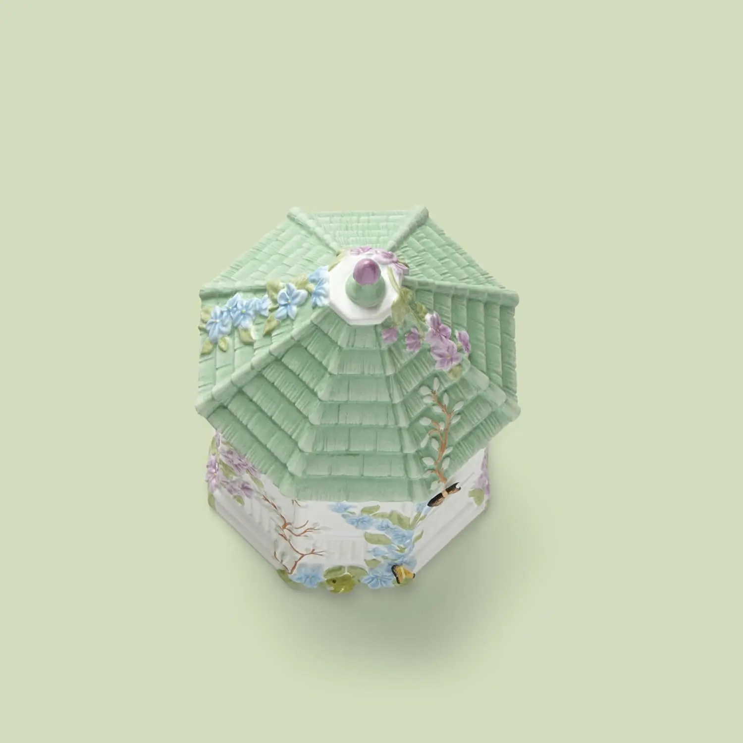 Lenox Butterfly Meadow Figural Gazebo Cookie Jar, 10-Inch, White image 4