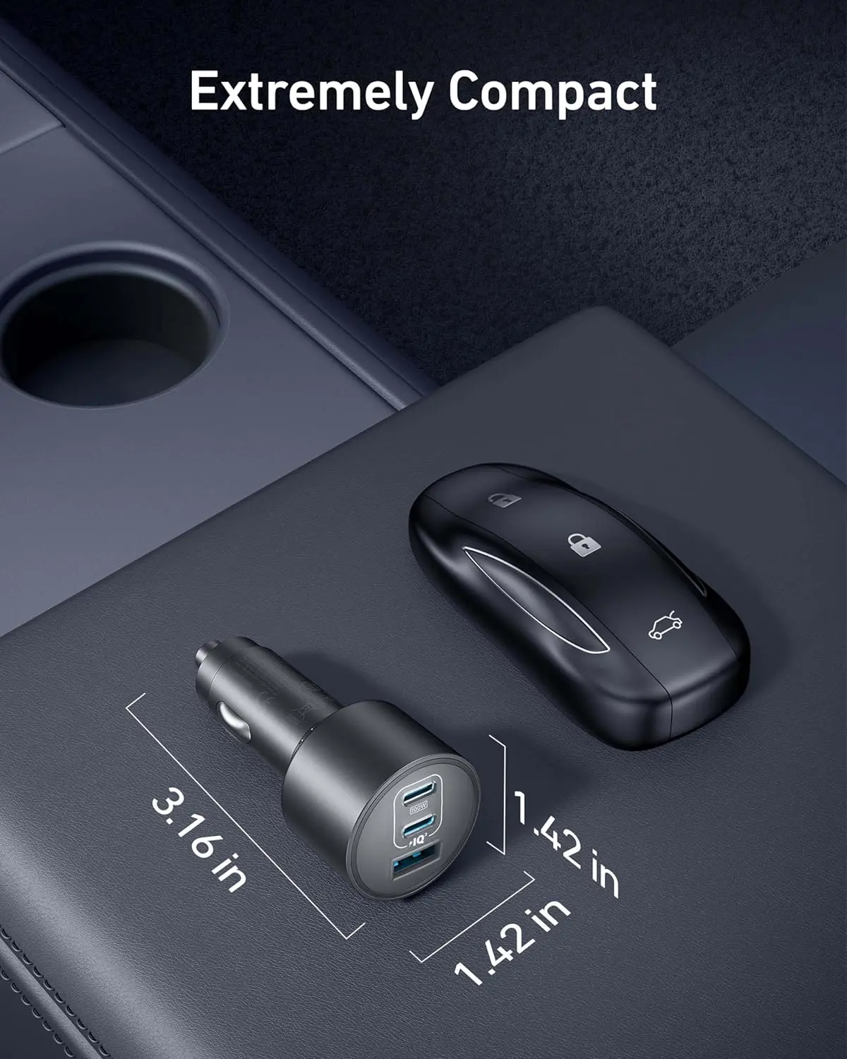 Anker iPhone 16 USB-C Car Charger, 167.5W Max 3-Port Ultra-Compact Type-C Fast Car Charger for MacBook Pro/Air, iPhone 15/14/13 Series, Samsung S24/S23, iPad Pro, AirPods and More image 6
