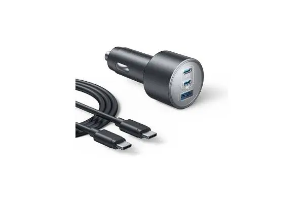 Anker iPhone 16 USB-C Car Charger, 167.5W Max 3-Port Ultra-Compact Type-C Fast Car Charger for MacBook Pro/Air, iPhone 15/14/13 Series, Samsung S24/S23, iPad Pro, AirPods and More image