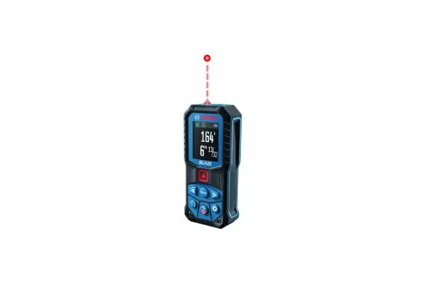 BOSCH GLM165-22 165 Ft Blaze Laser Distance Measure, Includes 2 AA Batteries, Belt Clip, & Pouch image