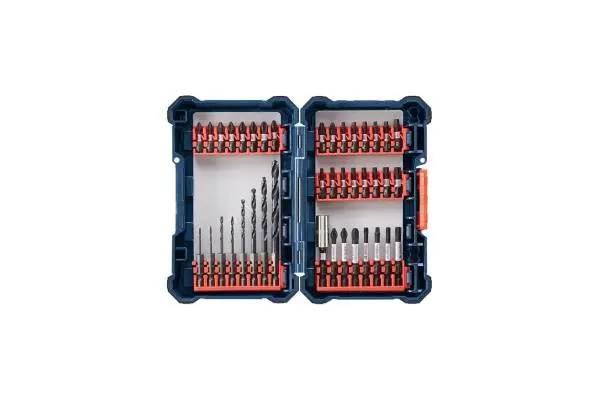 BOSCH DDMS40 40-Piece Assorted Impact Tough Drill Drive Custom Case System Set for Drilling and Driving Applications image