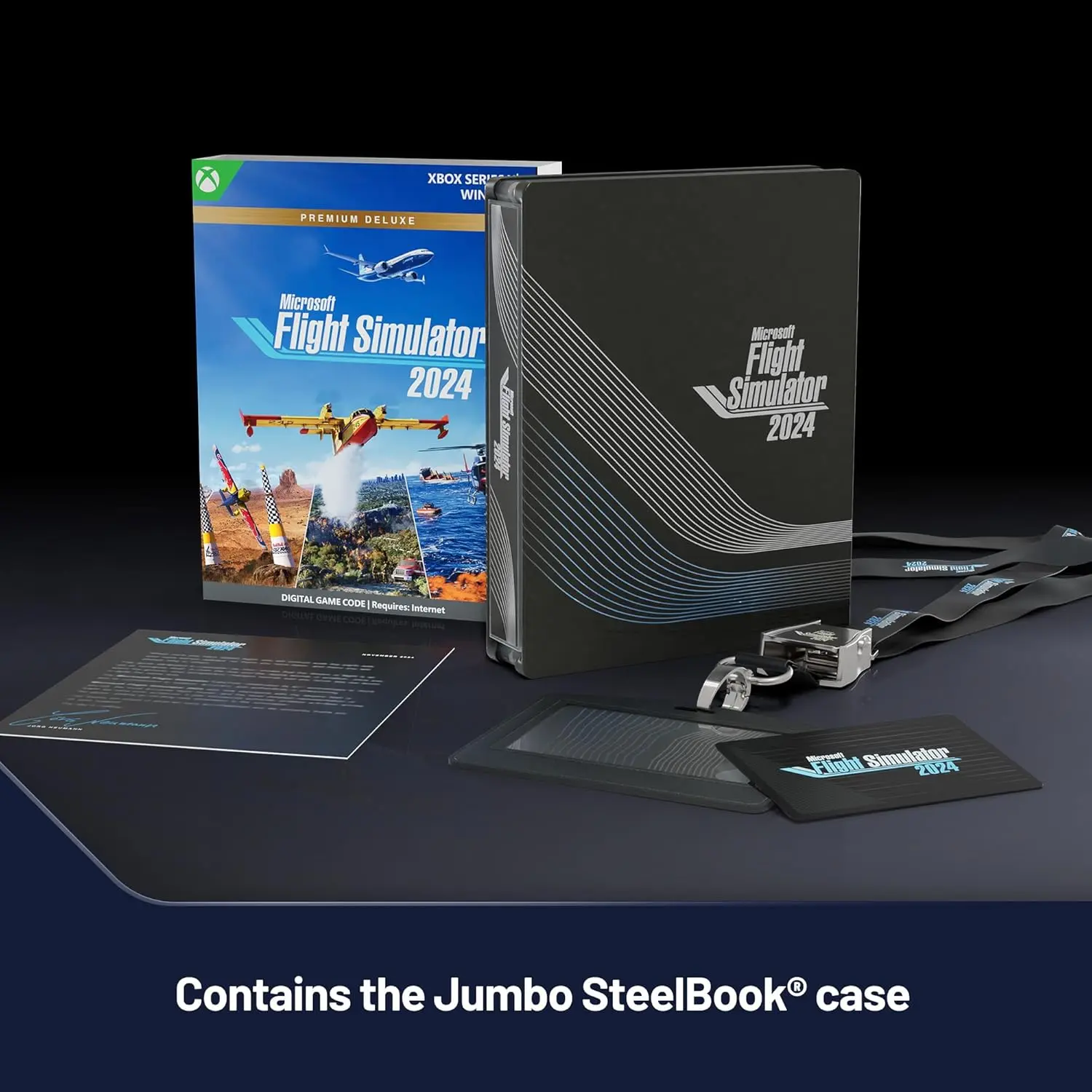 Microsoft Flight Simulator 2024 – Premium Deluxe SteelBook® Edition – Play on Xbox Series X|S and Windows PC [Digital Code] image 2