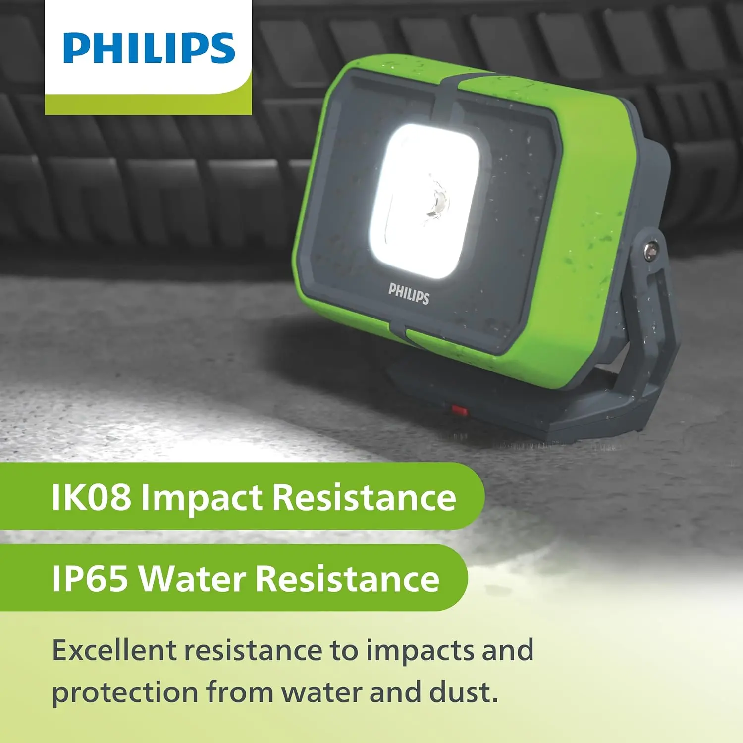 Philips Xperion 3000 Flood Rechargeable LED Work Light with Foldable Stand and Magnetic Handle. Powerbank Function with USB-C Charging Ports. Ideal for Mechanics, Construction, Camping, Outdoors. image 6