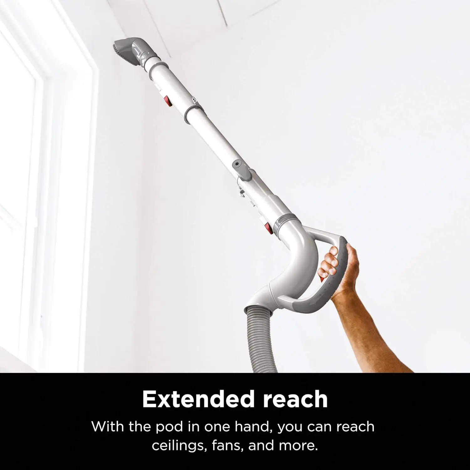 Shark | Upright Vacuum Cleaner | Navigator Lift-Away | Swivel Steering | HEPA Filter | Vacuum for Pet Hair | Crevice Tool & Dusting Brush Included | For Carpets & Hard Floors | White/Silver | NV356E image 3