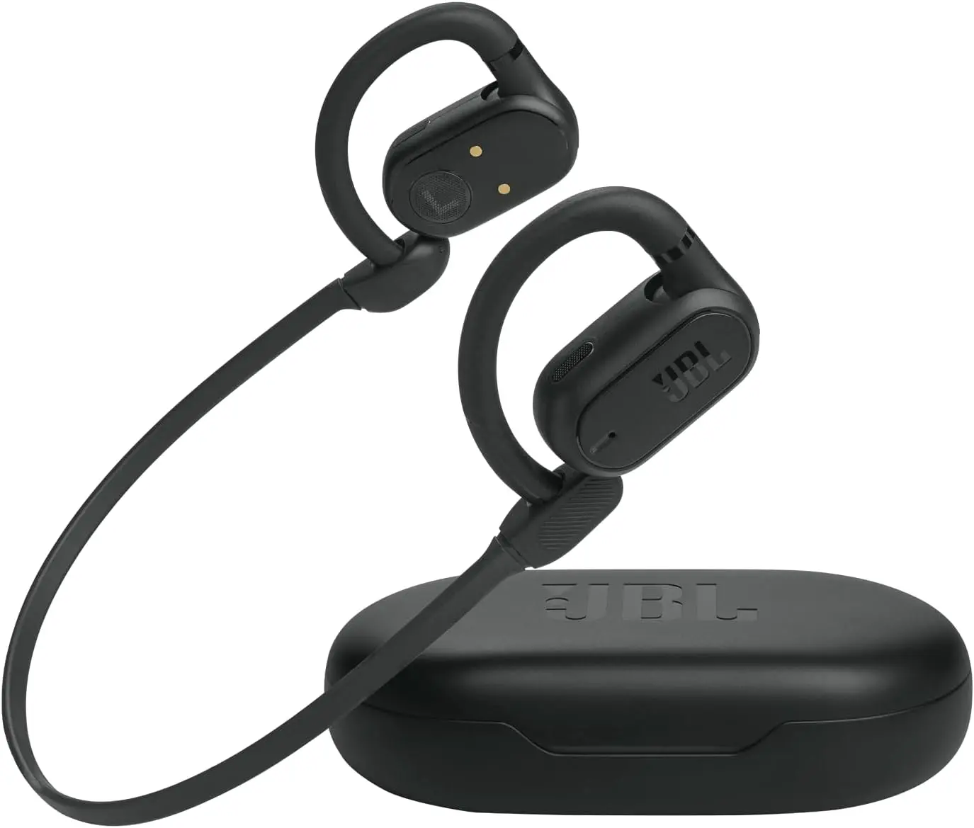 JBL SoundGear Sense - True Wireless Open-Ear Headphones, OpenSound Technology, Splash and dust Resistant, 4 mics for Crisp, Clear Calls, Up to 24 Hours of Battery Life, Plus Speed Charge (Black) image 1