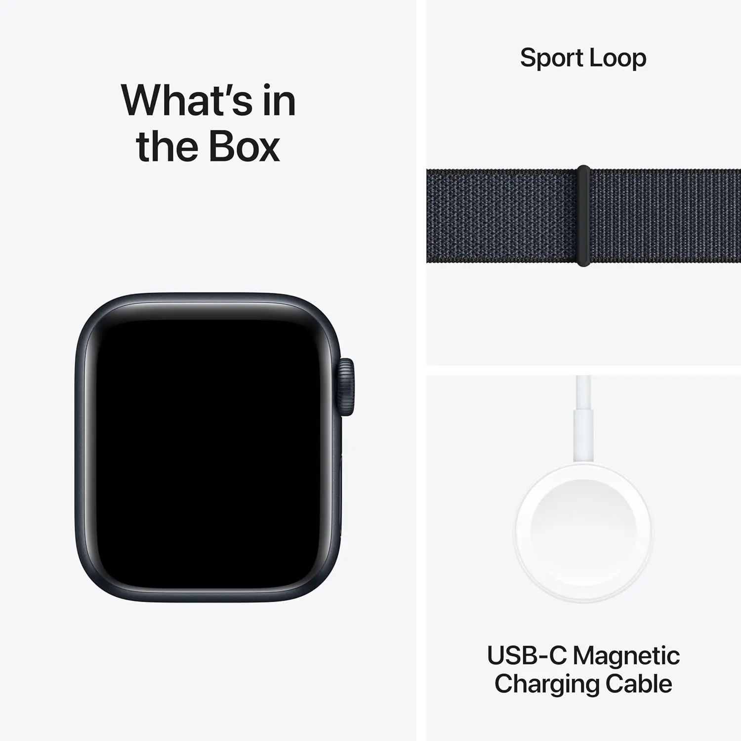Apple Watch SE (2nd Gen) [GPS 40mm] Smartwatch with Midnight Aluminum Case with Ink Sport Loop One Size. Fitness and Sleep Trackers, Crash Detection, Heart Rate Monitor, Carbon Neutral image 6