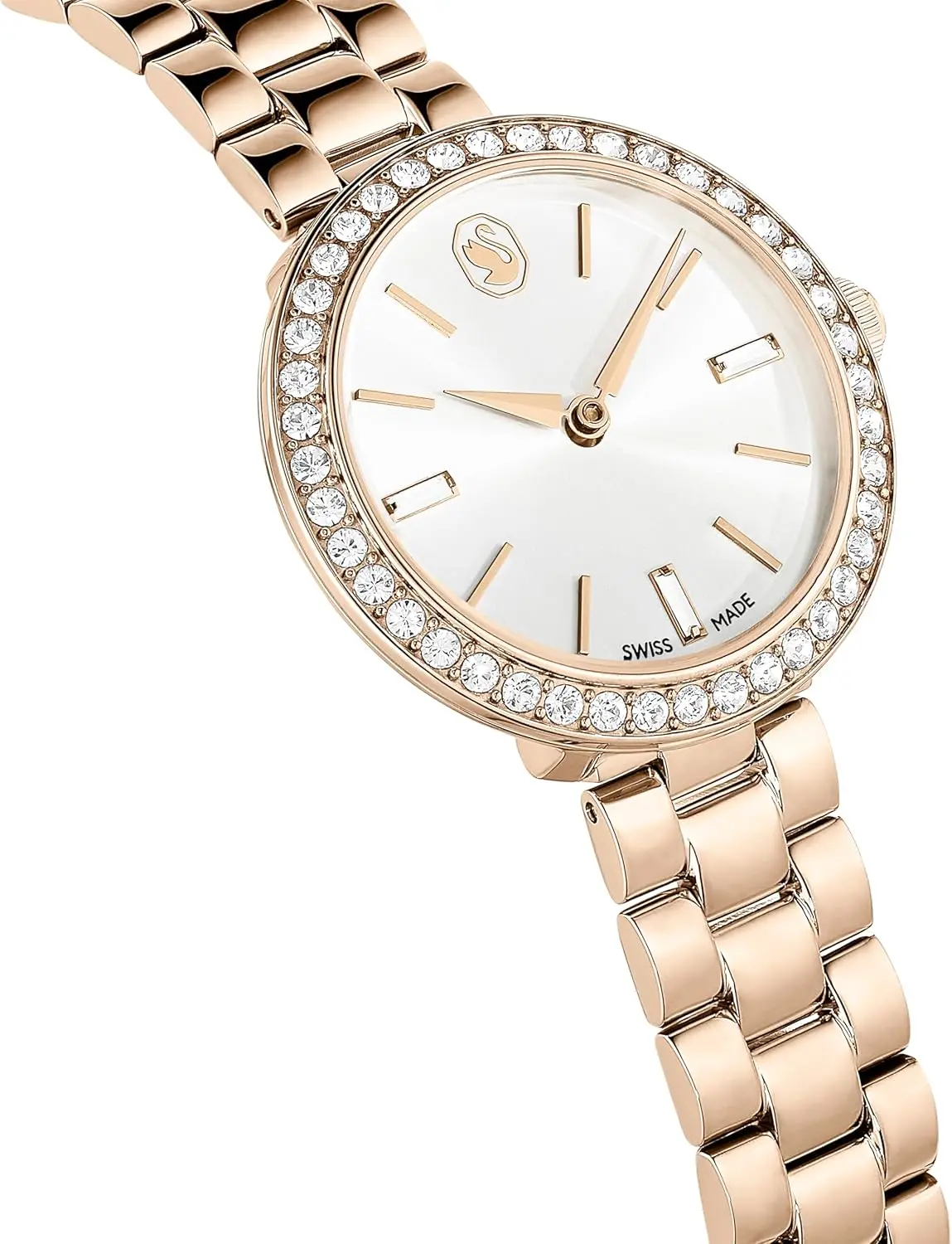 Swarovski Certa Crystal Watch, Swiss Made, Rose Gold Tone Finish, Part of The Swiss Made Watches Collection image 6