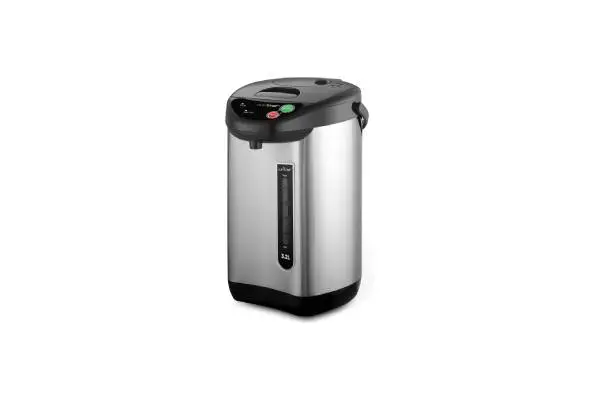 NutriChef Hot Water Urn Pot - Insulated Stainless Steel, Manual & Auto Dispense, Safety Lock Shutoff 3.38 QT- Auto Shut Off image