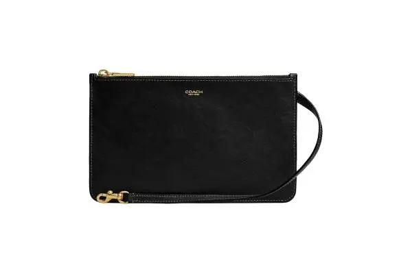 Coach Zip Pouch, B4/Black image