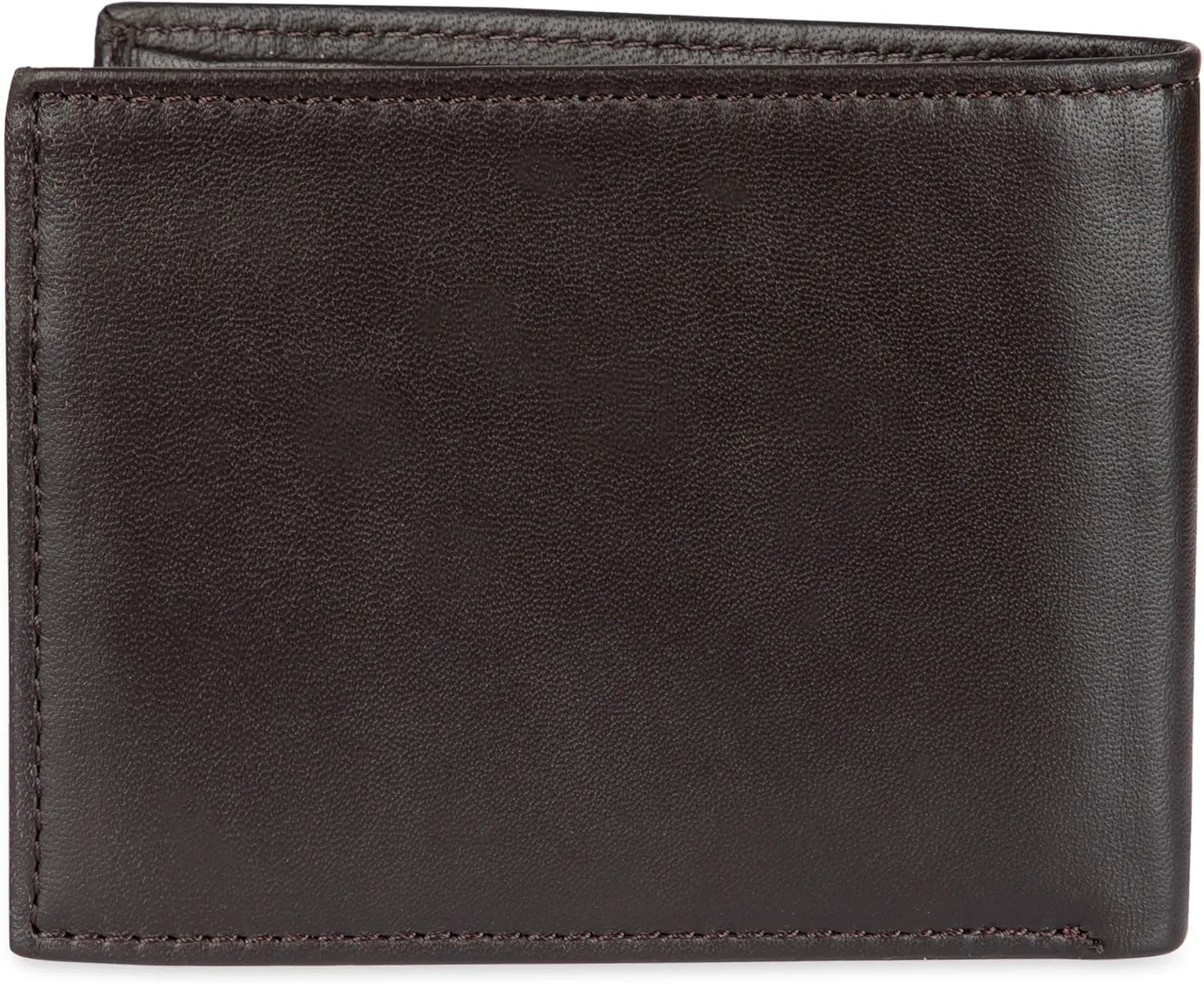 Tommy Hilfiger Men's Leather Wallet - Thin Sleek Casual Bifold with 6 Credit Card Pockets and Removable ID Window, British Tan image 3