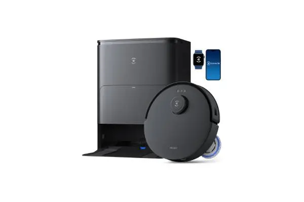 ECOVACS DEEBOT T30S Robot Vacuum and Mop, 11000Pa, ZeroTangle Technology, TruEdge Adaptive Edge Mopping, Hot Water Mop Washing, Self-Emptying, Self Refilling, Auto-Mop Lifting, Obstacle Avoidance image