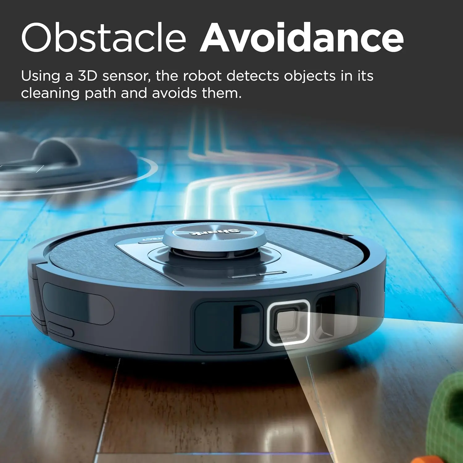 Shark PowerDetect Self-Empty Robot Vacuum with NeverStuck Technology, Auto Deep-Clean Carpets & Hardfloors, XL 60 Day Capacity HEPA Bagless Base Neutralizes Odors, for Pet Hair, Black (AV2820AE) image 7