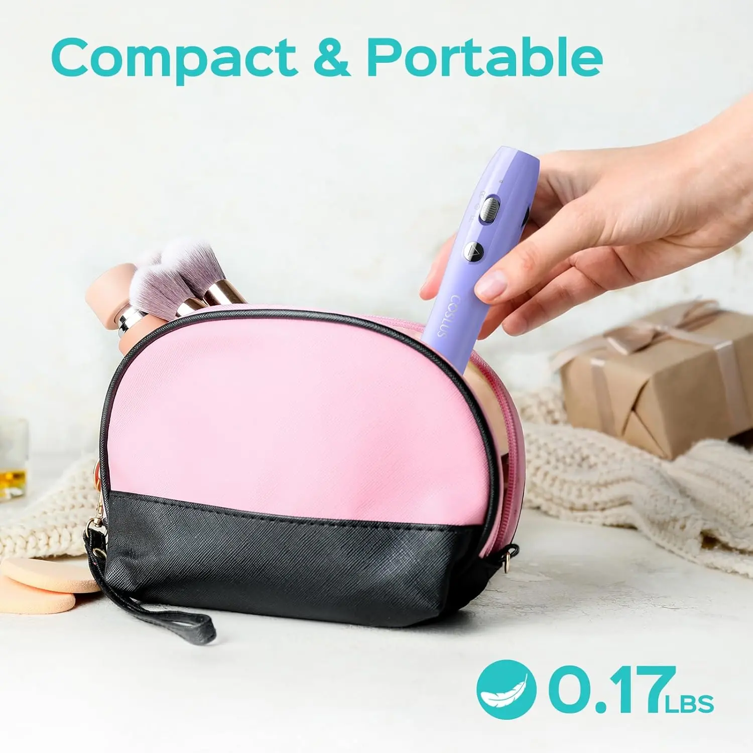 COSLUS Cordless Electric Nail Drill File: Nail Drill Machine with Stepless Speed Knob for Acrylic Gel Dip Powder Polish, Professional Portable Manicure Pedicure Rechargeable for Home Salon Use Purple image 6
