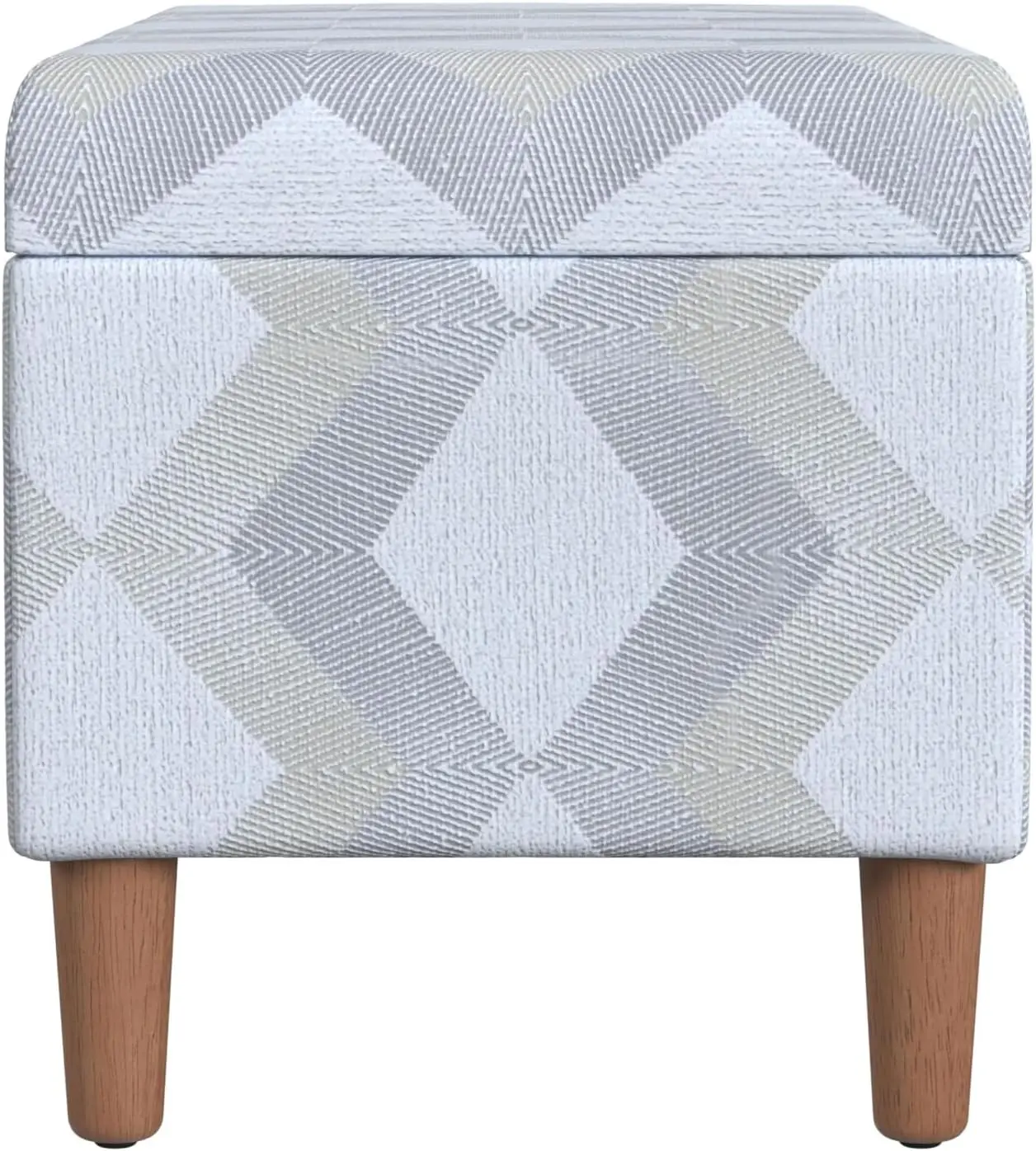 HomePop Malmo Decorative Storage Bench -Natural Woven Geo image 6