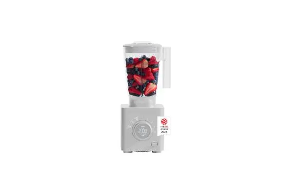 Chefman Obliterator 48 oz Countertop Blender for Smoothies, 1380W Motor to Crush Ice, Nuts, and Frozen Fruit with Stainless Steel Blade, Auto Blend Function, Includes Tamper and Scraper - Concrete image
