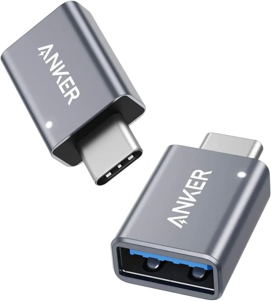 Anker USB C Adapter (2 Pack), USB C to USB Adapter High-Speed Data Transfer for MacBook Pro 2020, iPad Pro 2020, Samsung Notebook 9, Dell XPS and More Type C Devices image 1