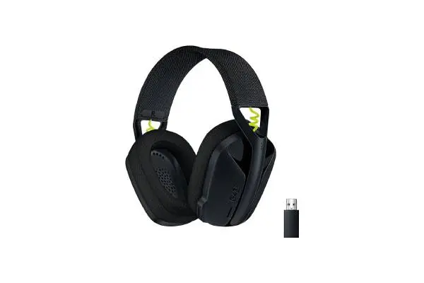 Logitech G435 LIGHTSPEED and Bluetooth Wireless Gaming Headset - Lightweight over-ear headphones, built-in mics, 18h battery, compatible with Dolby Atmos, PC, Mobile - Black image