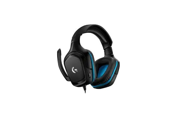 Logitech G432 Wired Gaming Headset, 7.1 Surround Sound, DTS Headphone:X 2.0, Flip-to-Mute Mic, PC (Leatherette) Black/Blue image