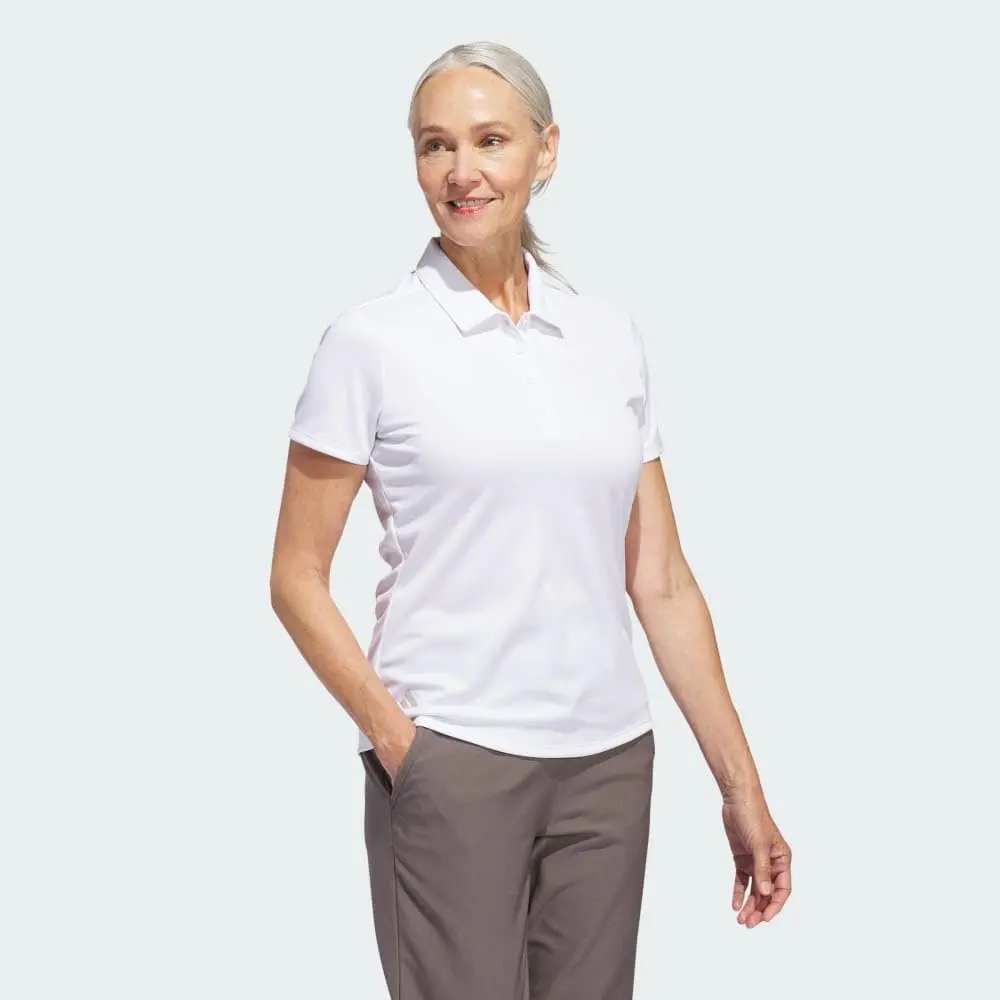 adidas Women's Solid Performance Short Sleeve Polo Shirt image 4