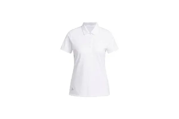 adidas Women's Solid Performance Short Sleeve Polo Shirt image