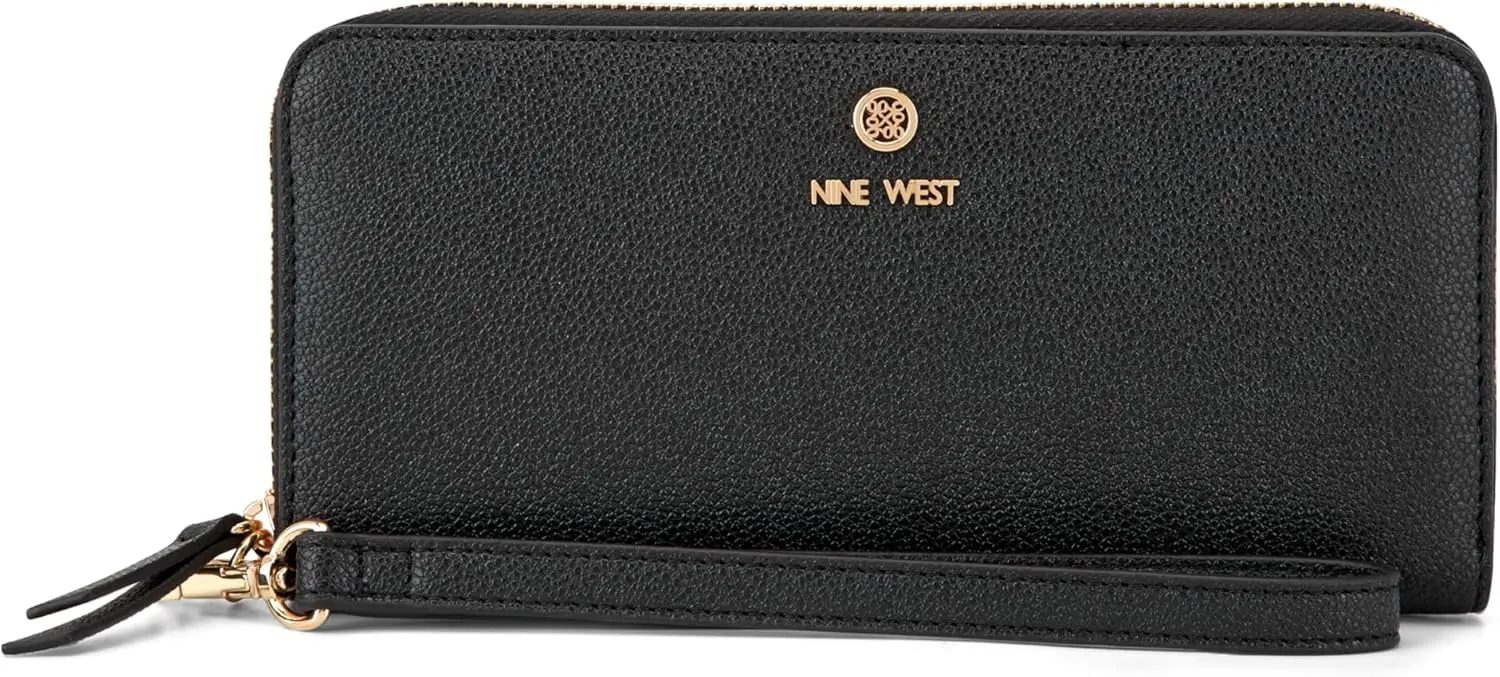 Nine West Lockup 9 Zip Around Wallet with Wristlet image 1