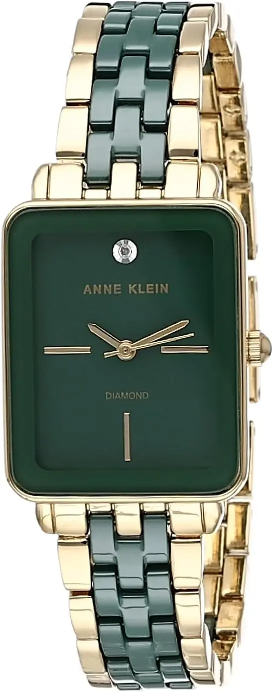 Anne Klein Women's Genuine Diamond Dial Ceramic Bracelet Watch image 1