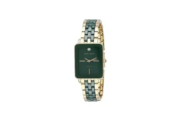Anne Klein Women's Genuine Diamond Dial Ceramic Bracelet Watch image
