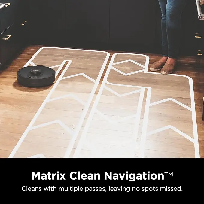 Shark AV2501S AI Ultra Robot Vacuum, with Matrix Clean, Home Mapping, 30-Day Capacity HEPA Bagless Self Empty Base, Perfect for Pet Hair, Wifi, Dark Grey image 5
