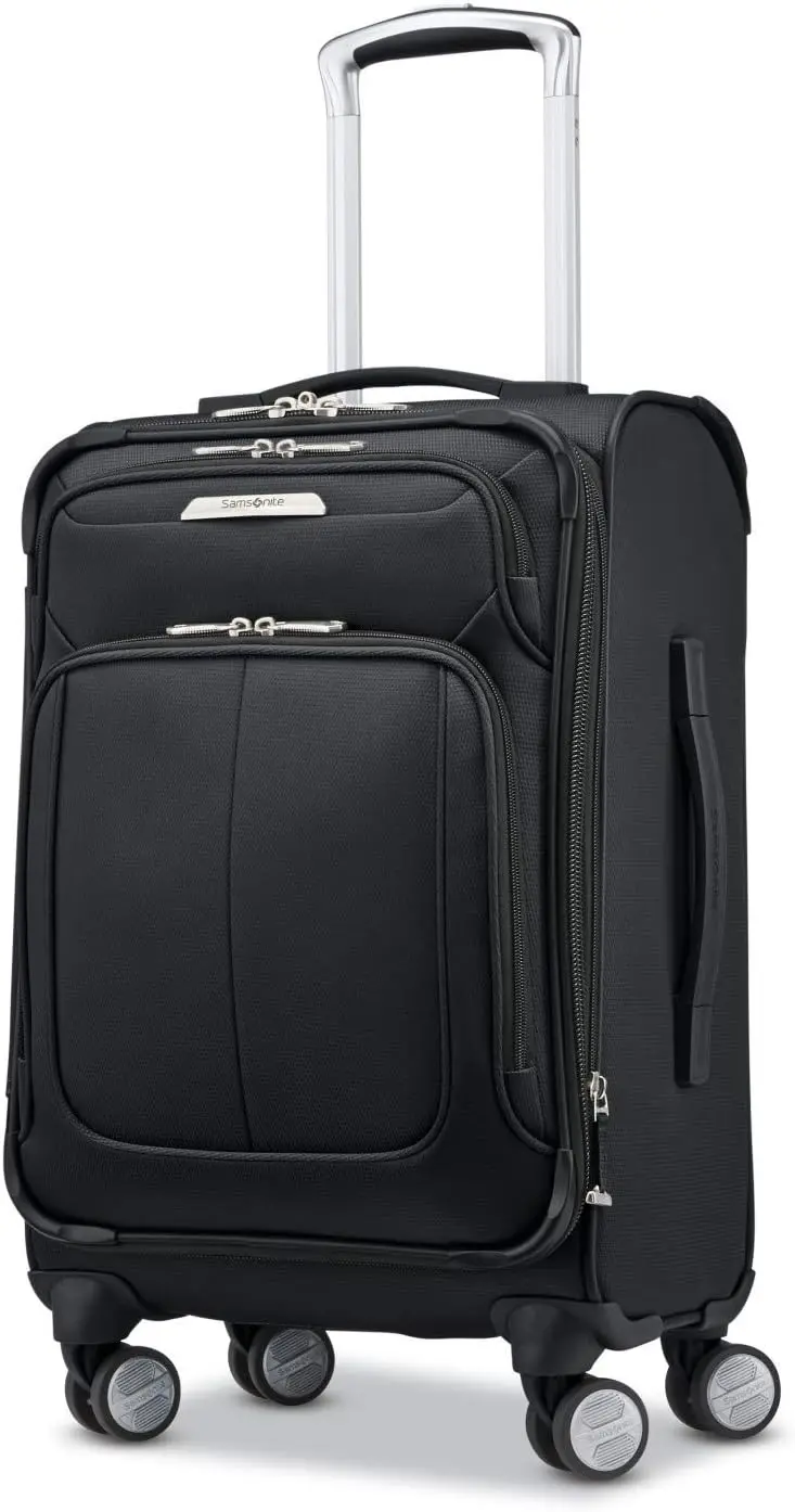 Samsonite Solyte DLX Softside Expandable Luggage with Spinner Wheels, Midnight Black, Carry-On 20-Inch image 1