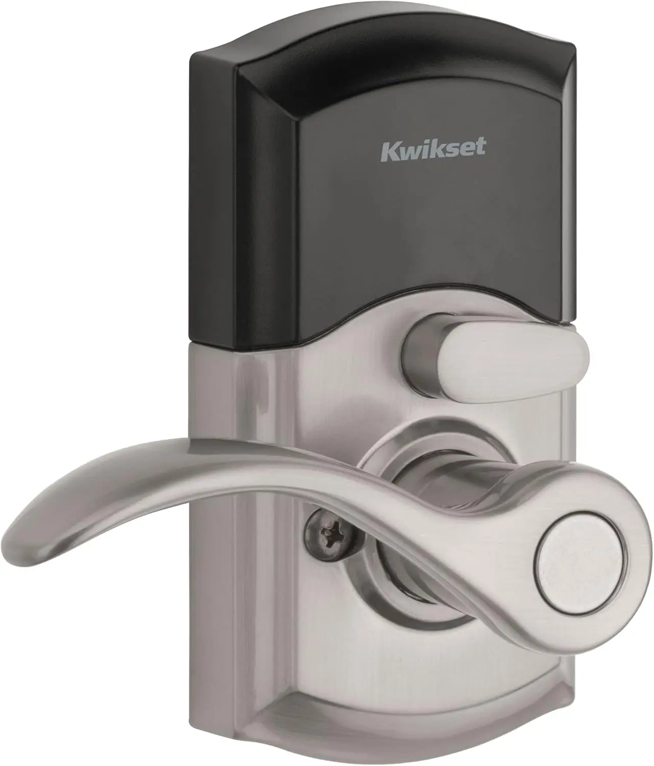 Kwikset SmartCode 955 Pembroke Light Commercial 10-Button Keypad Electronic Lever, Convenient Keyless Entry, 3-Year Batter Life and High Traffic Durability in Satin Nickel image 4