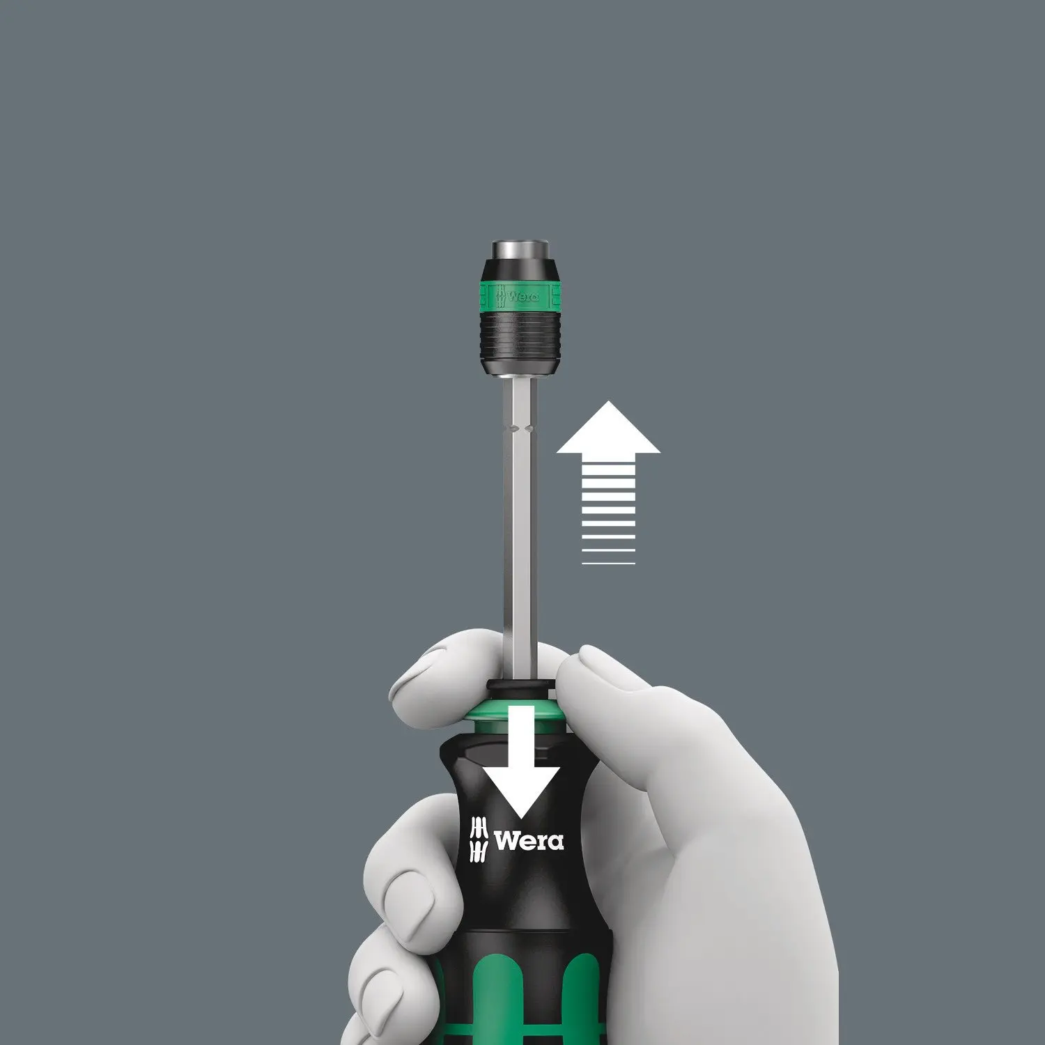 Wera - 5051025001 KK 26 7-In-1 Bitholding Screwdriver with Removable Bayonet Blade (SL/PH/SQ) Silver image 10