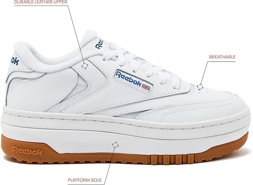 Reebok Women's Club C Extra Platform Sneakers image 2