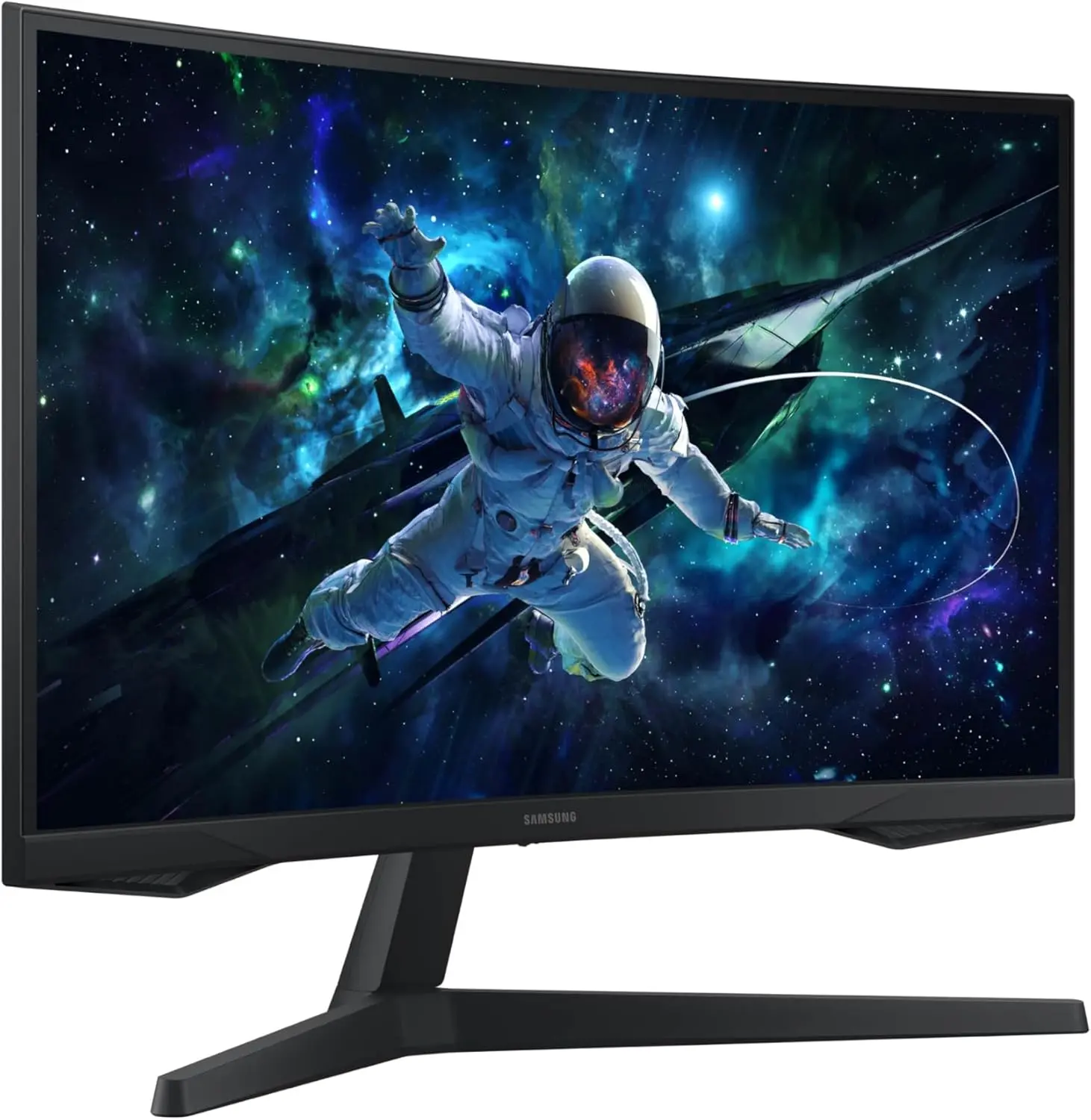 SAMSUNG 32" Odyssey G55C Series QHD 1000R Curved Gaming Monitor, 1ms(MPRT), HDR10, 165Hz, AMD Radeon FreeSync, Eye Care, Glare Free, Sharp Resolution LS32CG550ENXZA image 2