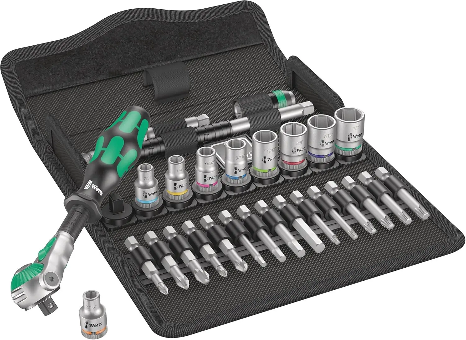 Ratchet Set, 28, 1/4 in, SAE image 1