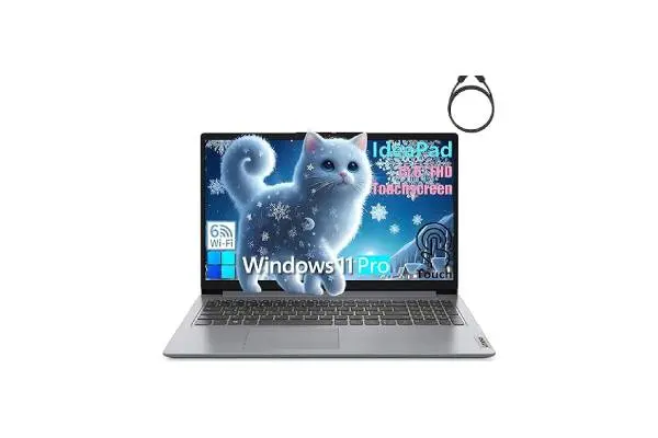 Lenovo Ideapad Touchscreen Laptop Computer for Home Business Student, 15.6" FHD, 40GB DDR4 RAM, 1TB PCIe SSD, Intel 6-Core CPU (Beat i5-1155G7), WiFi 6, HDMI, Windows 11 Pro S, BEF-ectoy Cable image