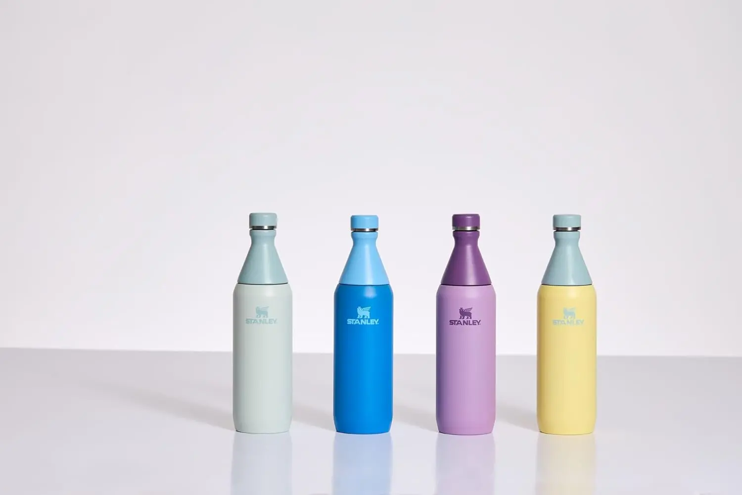 Stanley All Day Slim Bottle 20 oz | Twist On Lid with Leakproof Seal | Slim Design for Travel & Gym | Insulated Stainless Steel | BPA-Free | Lilac image 5