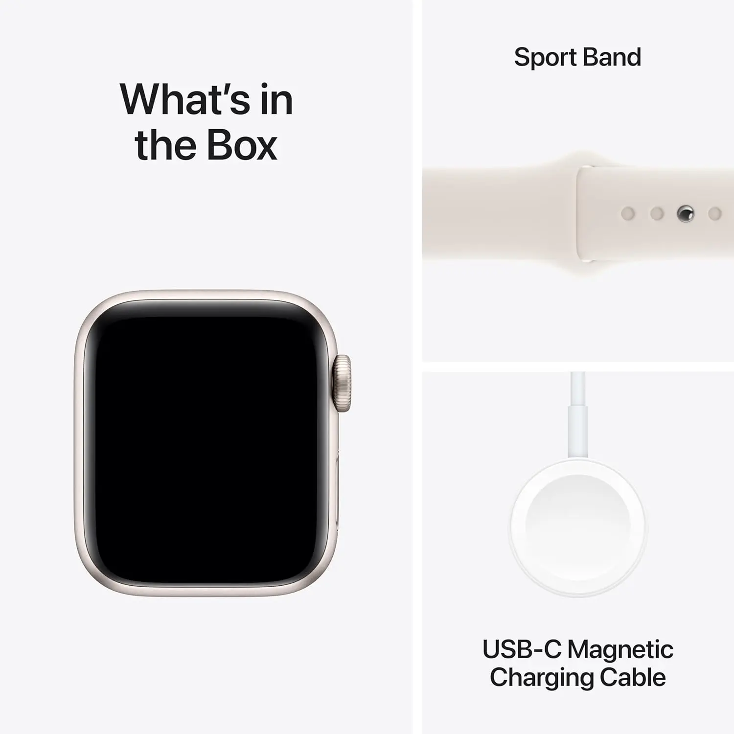 Apple Watch SE (2nd Gen) [GPS 40mm] Smartwatch with Starlight Aluminum Case with Starlight Sport Band S/M. Fitness and Sleep Trackers, Crash Detection, Heart Rate Monitor, Retina Display image 6