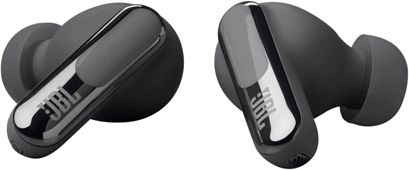 JBL Live Beam 3 - True Wireless Noise-Cancelling Stick-Closed Earbuds, 48Hrs Total Playback, Wireless Charging, 6 Mics for Perfect Calls, Multi-Point Connection, IP55 Waterproof and dustproof (Black) image 7