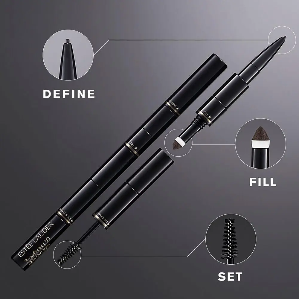 Estée Lauder BrowPerfect 3D All-In-One Styler with Eyebrow Gel, Pencil & Powder plus Spooled Brush image 3